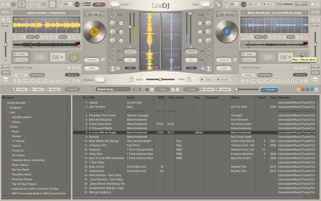 free software for ion discover dj